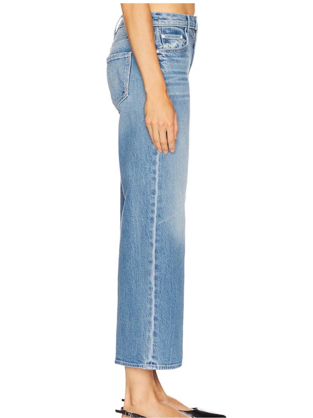 NEW Mother The Mid Rise Maven Ankle Jeans in Magic School Bus - Picture 3 of 6